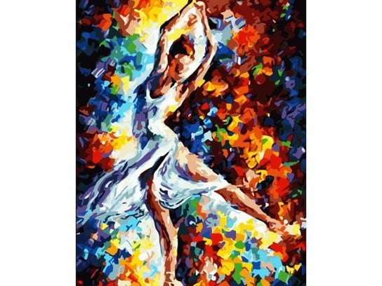 Obraz Malowanie Po Numerach Rama 40X50Cm Baletnica W Kolorze Zabawkowy Zawrót Głowy