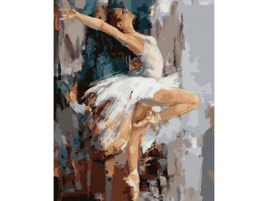 Obraz Malowanie Po Numerach Rama 40X50Cm Baletnica W Tańcu Zabawkowy Zawrót Głowy