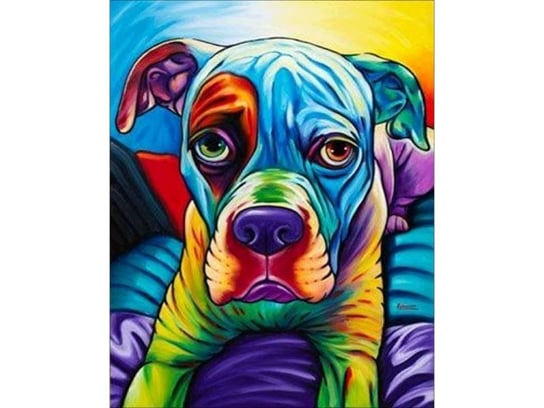 Obraz Malowanie Po Numerach Rama 40X50Cm Buldog - Pies W Kolorze Hurtowniak