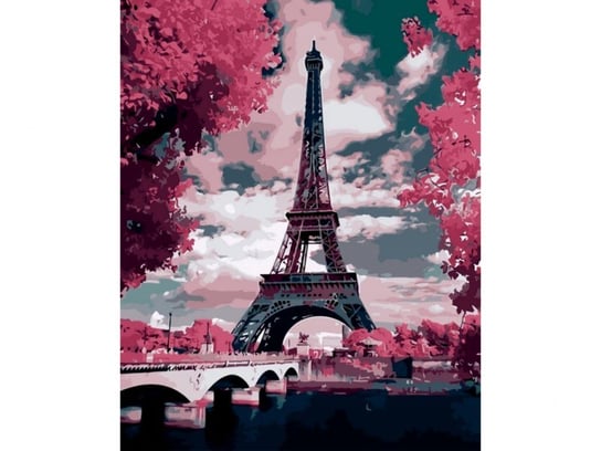 Obraz Malowanie Po Numerach Rama 40X50Cm Paryż - Wieża Eiffla Hurtowniak