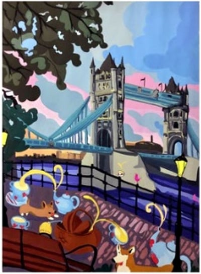 Obraz Malowanie Po Numerach Rama W Zestawie 50X40  Most Tower Bridge PAMPICIO