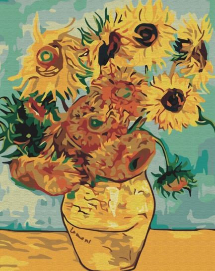 Obraz Malowanie po numerach, Słoneczniki Van Gogha Symag