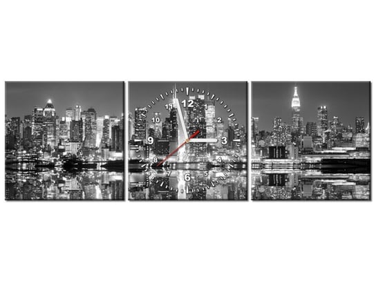 Obraz, Manhattan nocą, 3 elementów, 90x30 cm Oobrazy