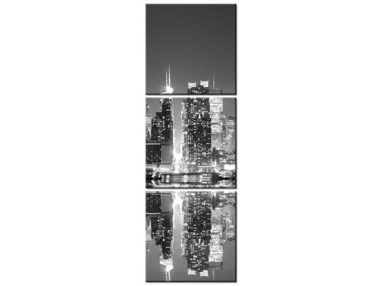Obraz Manhattan nocą, 3 elementy, 30x90 cm Oobrazy
