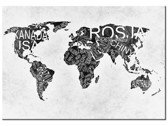 Obraz, Mapa świata, 100x70 cm Oobrazy