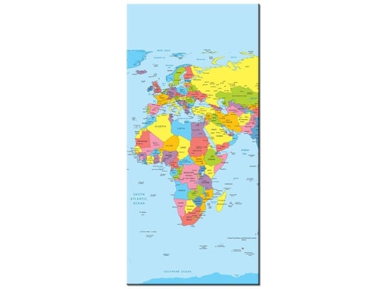 Obraz Mapa świata, 55x115 cm Oobrazy
