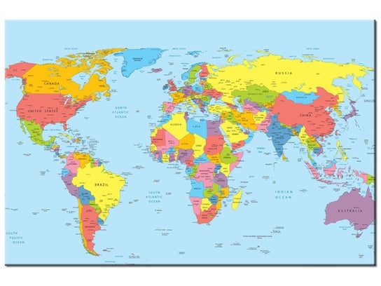 Obraz Mapa świata, 60x40 cm Oobrazy