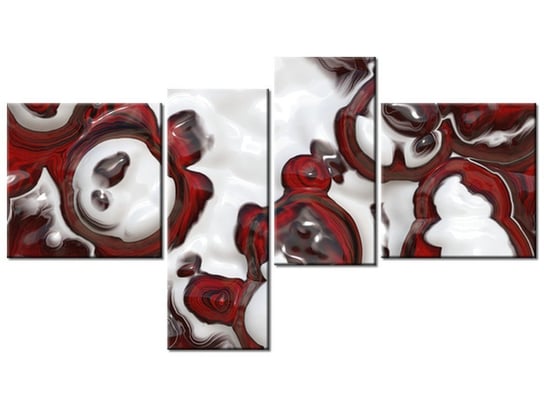 Obraz Marble Zaus, 4 elementy, 100x55 cm Oobrazy