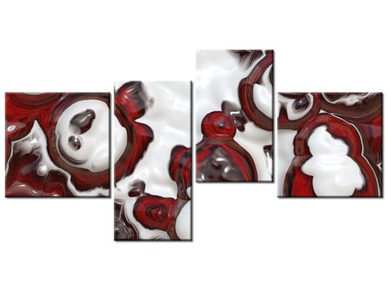 Obraz Marble Zaus, 4 elementy, 140x70 cm Oobrazy