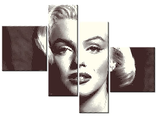 Obraz, Marilyn Monroe - Norma Jeane Mortenson, 4 elementy, 100x70 cm Oobrazy