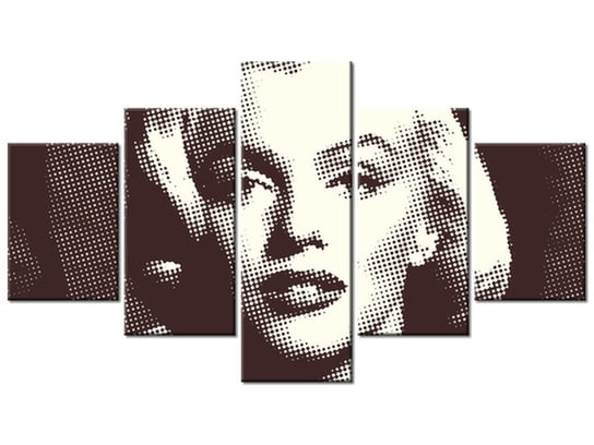 Obraz Marilyn Monroe  - Norma Jeane Mortenson, 5 elementów, 125x70 cm Oobrazy