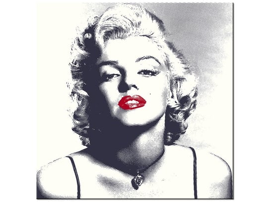 Obraz Marilyn Monroe z czerwonymi ustami, 30x30 cm Oobrazy