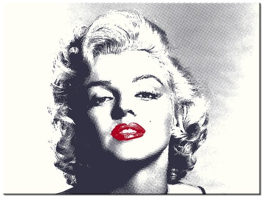 Obraz Marilyn Monroe z czerwonymi ustami, 40x30 cm Oobrazy
