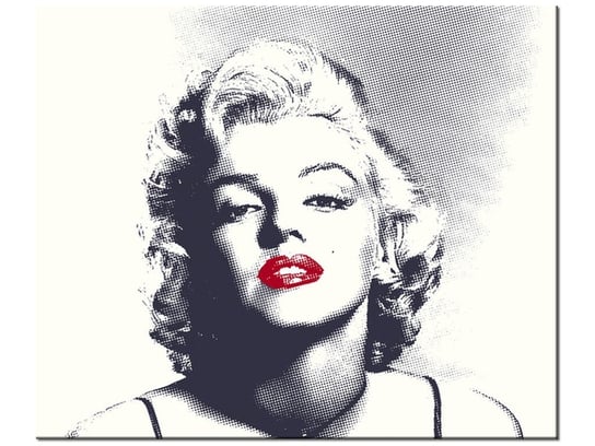 Obraz Marilyn Monroe z czerwonymi ustami, 60x50 cm Oobrazy