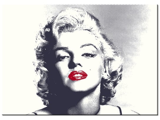 Obraz Marilyn Monroe z czerwonymi ustami, 70x50 cm Oobrazy