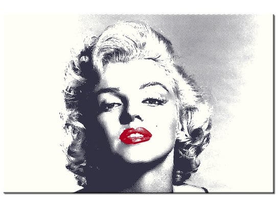 Obraz Marilyn Monroe z czerwonymi ustami, 90x60 cm Oobrazy