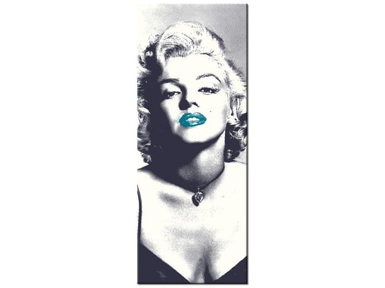 Obraz Marilyn Monroe z turkusowymi ustami, 40x100 cm Oobrazy