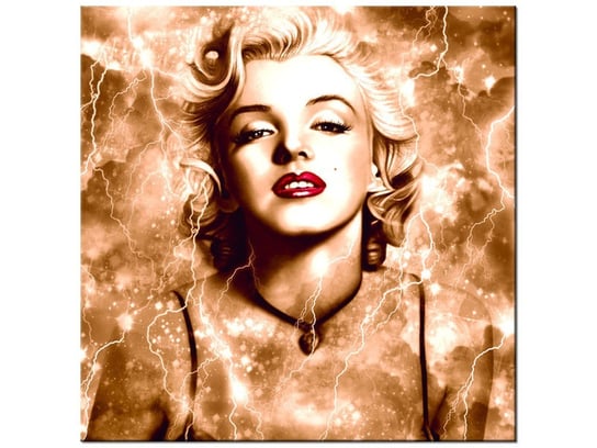 Obraz, Marylin Monroe błyskawice i gwiazda, 30x30 cm Oobrazy