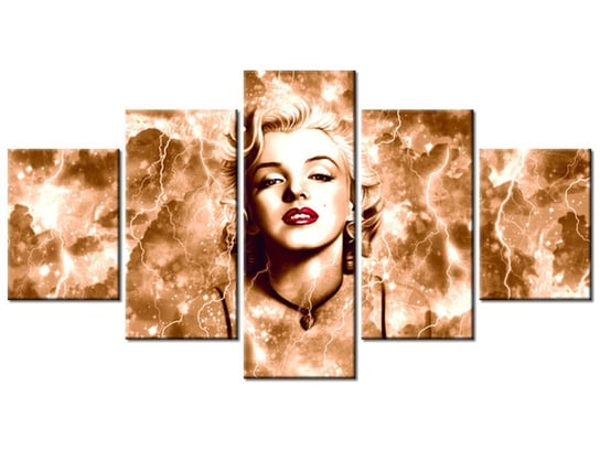 Obraz Marylin Monroe błyskawice i gwiazda, 5 elementów, 150x80 cm Oobrazy