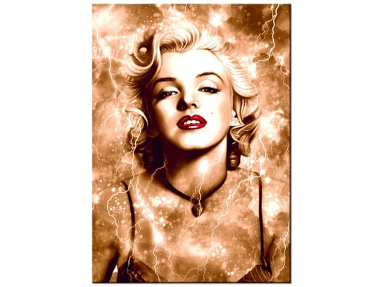 Obraz Marylin Monroe błyskawice i gwiazda, 50x70 cm Oobrazy