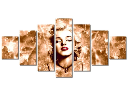 Obraz Marylin Monroe błyskawice i gwiazda, 7 elementów, 210x100 cm Oobrazy