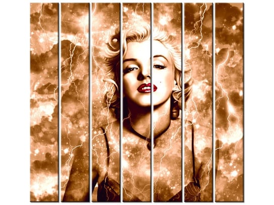 Obraz Marylin Monroe błyskawice i gwiazda, 7 elementów, 210x195 cm Oobrazy