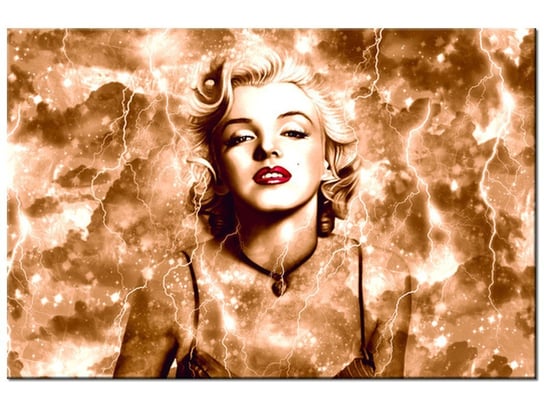 Obraz Marylin Monroe błyskawice i gwiazda, 90x60 cm Oobrazy