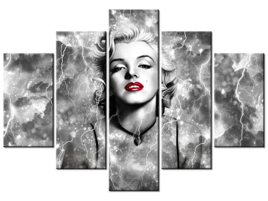 Obraz, Marylin Monroe elektryzuje, 5 elementów, 150x105 cm Oobrazy