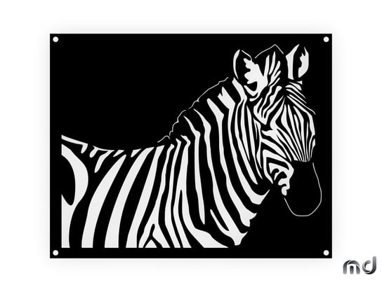 Obraz metalowy Zebra DES083 45 cm miedziany Inna marka