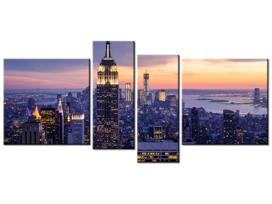 Obraz Miasto Nowy Jork, 4 elementy, 120x55 cm Oobrazy