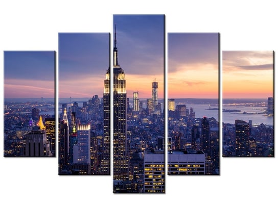 Obraz, Miasto Nowy Jork, 5 elementów, 150x100 cm Oobrazy