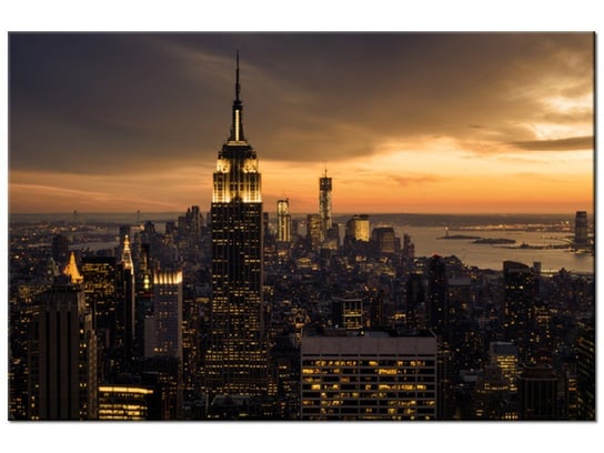 Obraz, Miasto Nowy Jork o świcie, 120x80 cm Oobrazy