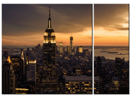 Obraz Miasto Nowy Jork o świcie, 2 elementy, 70x50 cm Oobrazy