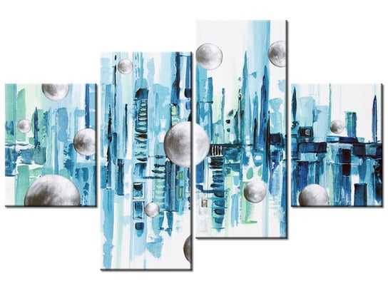 Obraz Miasto ze snu, 4 elementy, 120x80 cm Oobrazy