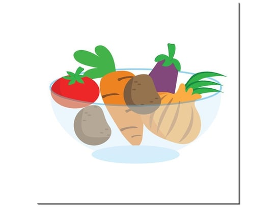 Obraz Miska z warzywami, 40x40 cm Oobrazy