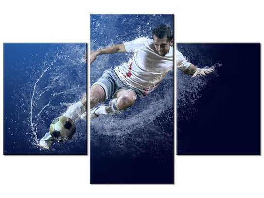 Obraz, Moc footballu, 3 elementy, 90x60 cm Oobrazy