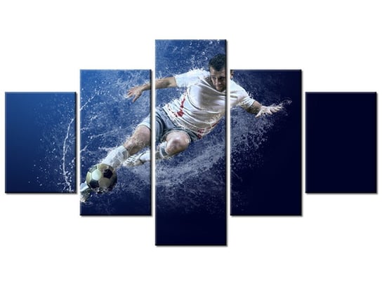 Obraz Moc footballu, 5 elementów, 125x70 cm Oobrazy