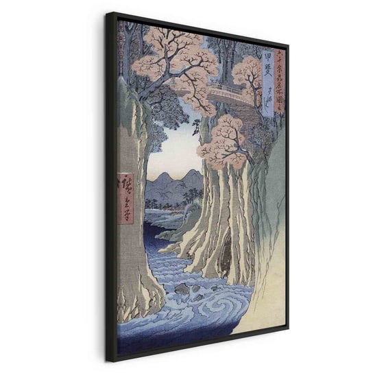 Obraz - Most Małp w prowincji Kai z serii "Rokuju-yoshu Meisho zue" (Utagawa Hiroshige) ARTGEIST