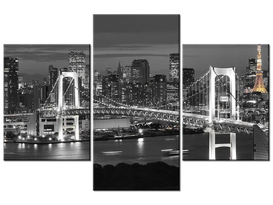 Obraz, Most Tęczowy w Tokio, 3 elementy, 90x60 cm Oobrazy