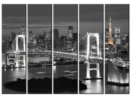 Obraz, Most Tęczowy w Tokio, 5 elementów, 225x160 cm Oobrazy