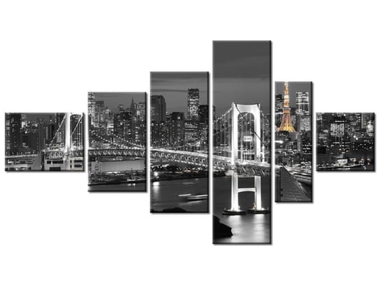 Obraz, Most Tęczowy w Tokio, 6 elementów, 180x100 cm Oobrazy