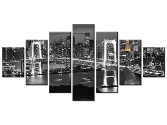 Obraz, Most Tęczowy w Tokio, 7 elementów, 210x100 cm Oobrazy