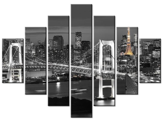 Obraz, Most Tęczowy w Tokio, 7 elementów, 210x150 cm Oobrazy