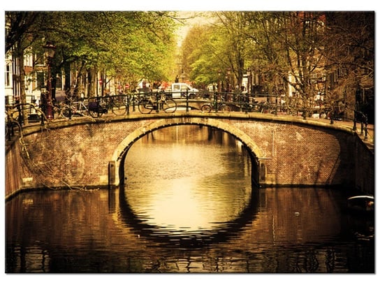 Obraz, Most w Amsterdamie, 70x50 cm Oobrazy