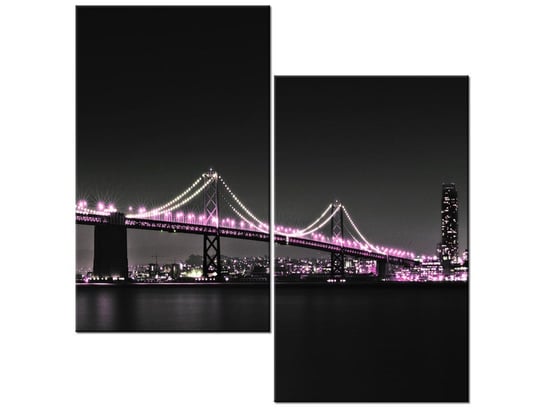 Obraz Most w San Francisco - Tanel Teemusk, 2 elementy, 60x60 cm Oobrazy