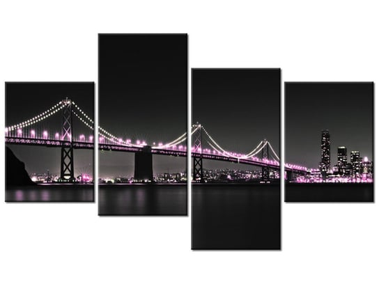 Obraz, Most w San Francisco - Tanel Teemusk, 4 elementy, 120x70 cm Oobrazy