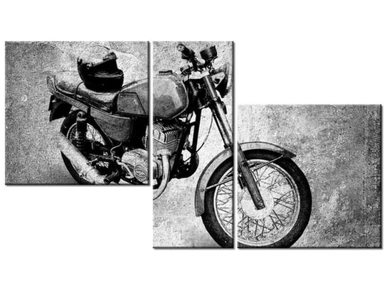 Obraz Motocykl, 3 elementy, 90x50 cm Oobrazy