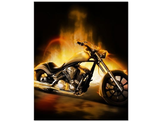 Obraz Motocykl w ogniu, 40x50 cm Oobrazy