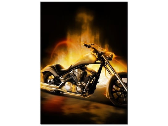 Obraz Motocykl w ogniu, 50x70 cm Oobrazy