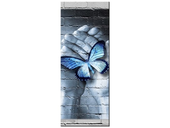 Obraz Motyl na dłoniach, 40x100 cm Oobrazy